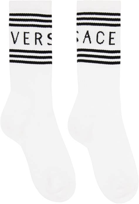 versace sock shoes white|Versace socks price.